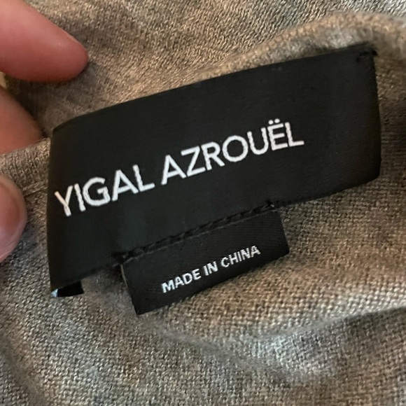 Yigal Azrouël Gray Ruffle Tank Top Size Medium - Picture 3 of 4